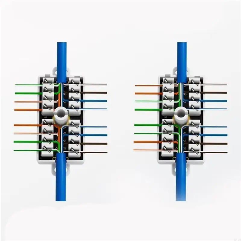 Scatola di giunzione Exquisite-3X RJ45 Cat6 per accessori di collegamento via cavo di rete Ethernet