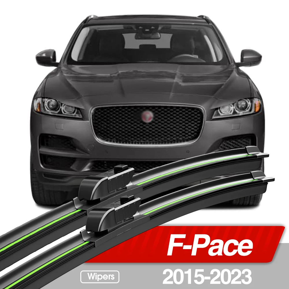 For Jaguar F-Pace F Pace X761 2015-2023 Front Windshield Wiper Blades 2pcs Windscreen Accessories 2016 2017 2018 2019 2020 2021