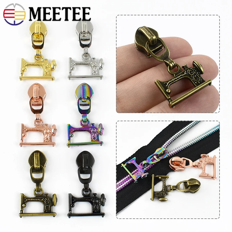 

5/10/20Pcs 5# Zippers Sliders for Nylon Zips Backpack Zipper Puller Replacement Zip Head Repair Bag Clothes Sewing Accessories