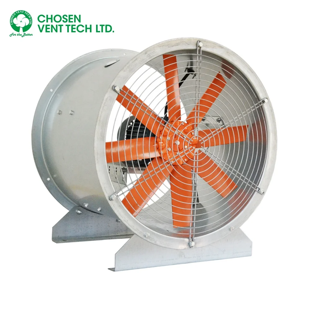 Hot sales industrial ventilation bifurcated fan axial flow fan air extractor for HVAC