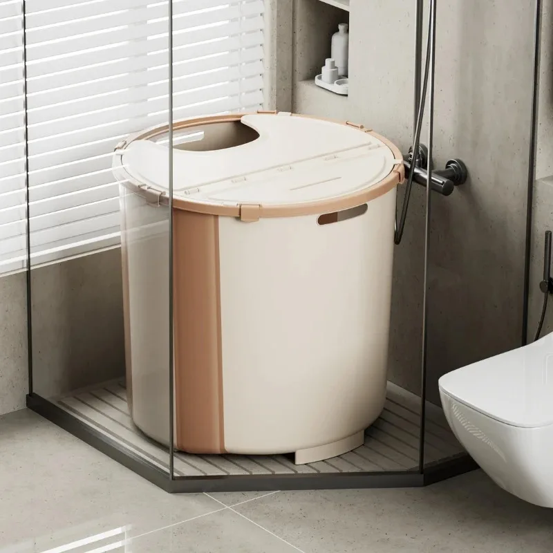 

Бытовая ванна в японском стиле, не требующая установки, увеличенная и расширенная складная ванна, детская портативная ванна