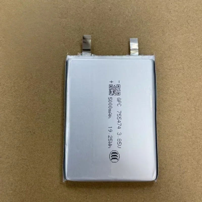 Replacement 3.85V 755474 Battery Cell 5000mAh for Laptop Portable Power Banks Medical Devices
