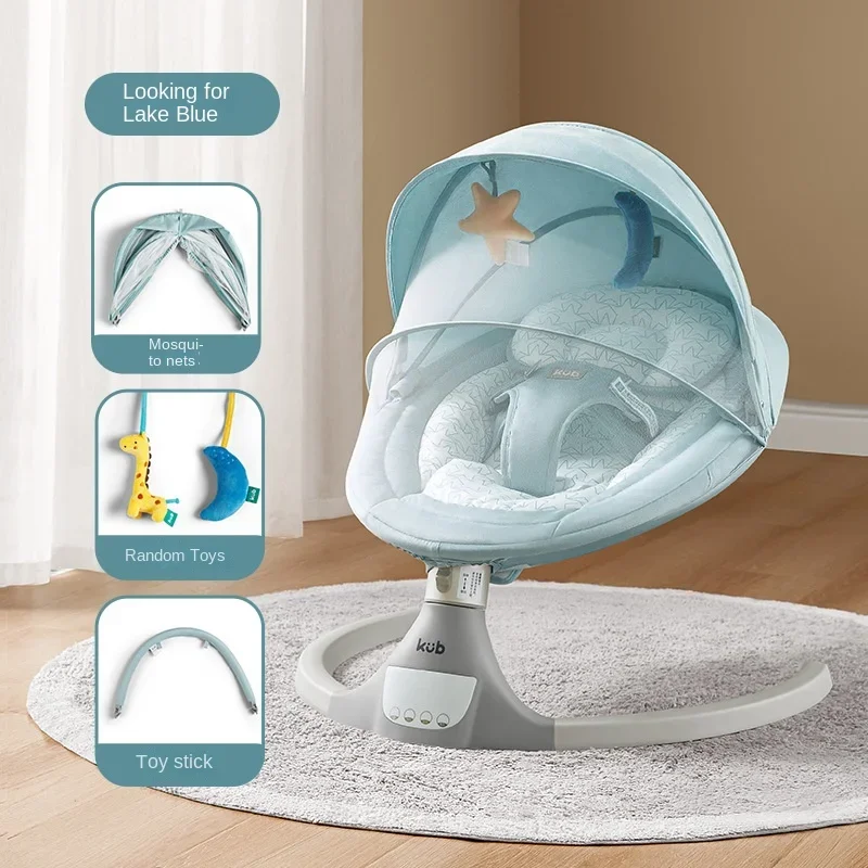 Baby Electric Rocking Bed Baby Rocking Chair Cradle Coaxing Artifact Newborn Soothing for 0-6 Months Babies