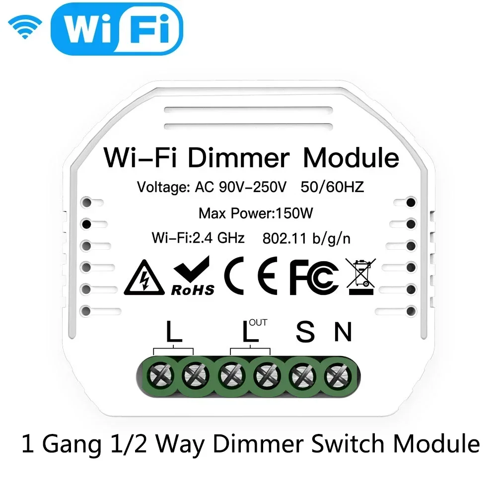MOES Smart ZigBee WiFi Schalter Modul Dimmer Vorhang Schalter Smart Leben App Fernbedienung Alexa Google Startseite Voice Control