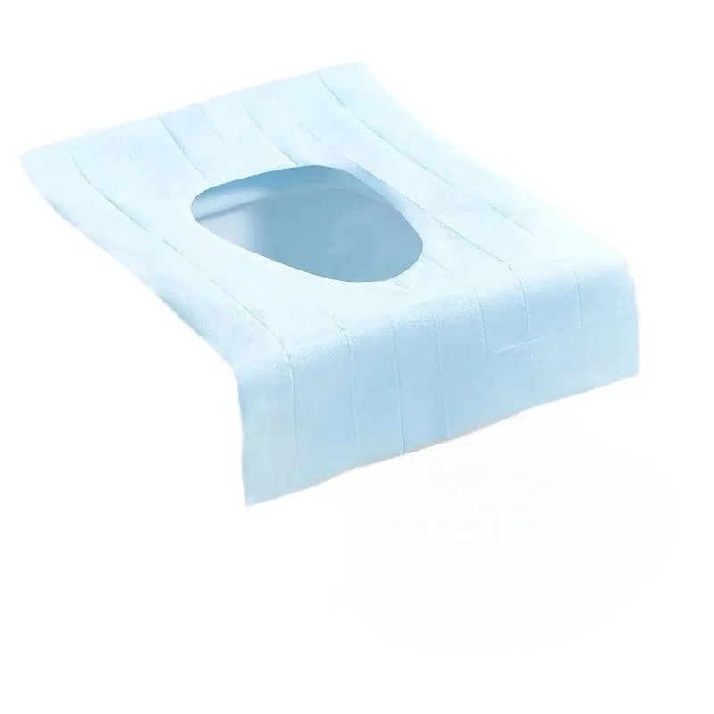 Siège de toilette jetable, couverture complète et housse de toilette étanche dans une seule couleur aléatoire