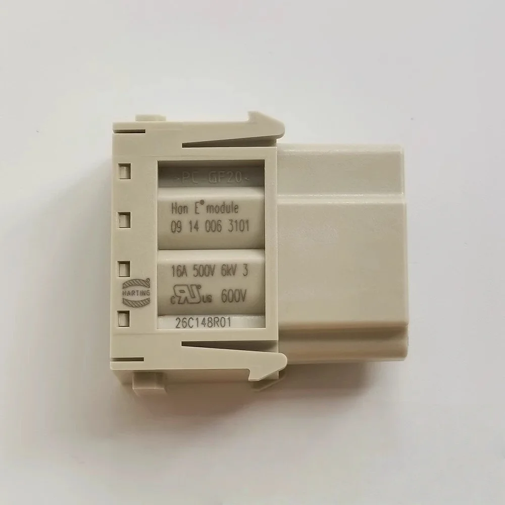 

Harting Новый оригинальный оригинальный разъем 09140063101 Разъем питания для тяжелых условий эксплуатации 6P Женский модуль Han Modular E
