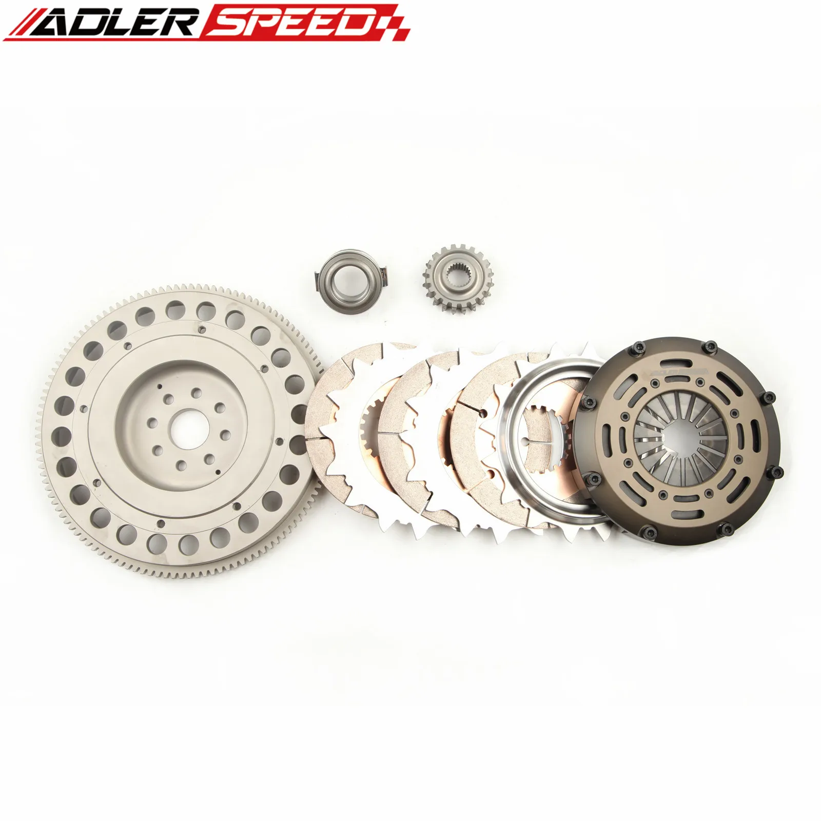 ADLERSPEED Race Triple Disk Clutch + Flywheel For 1996-2002 Toyota 4Runner 3.4L 6cyl 5VZFE