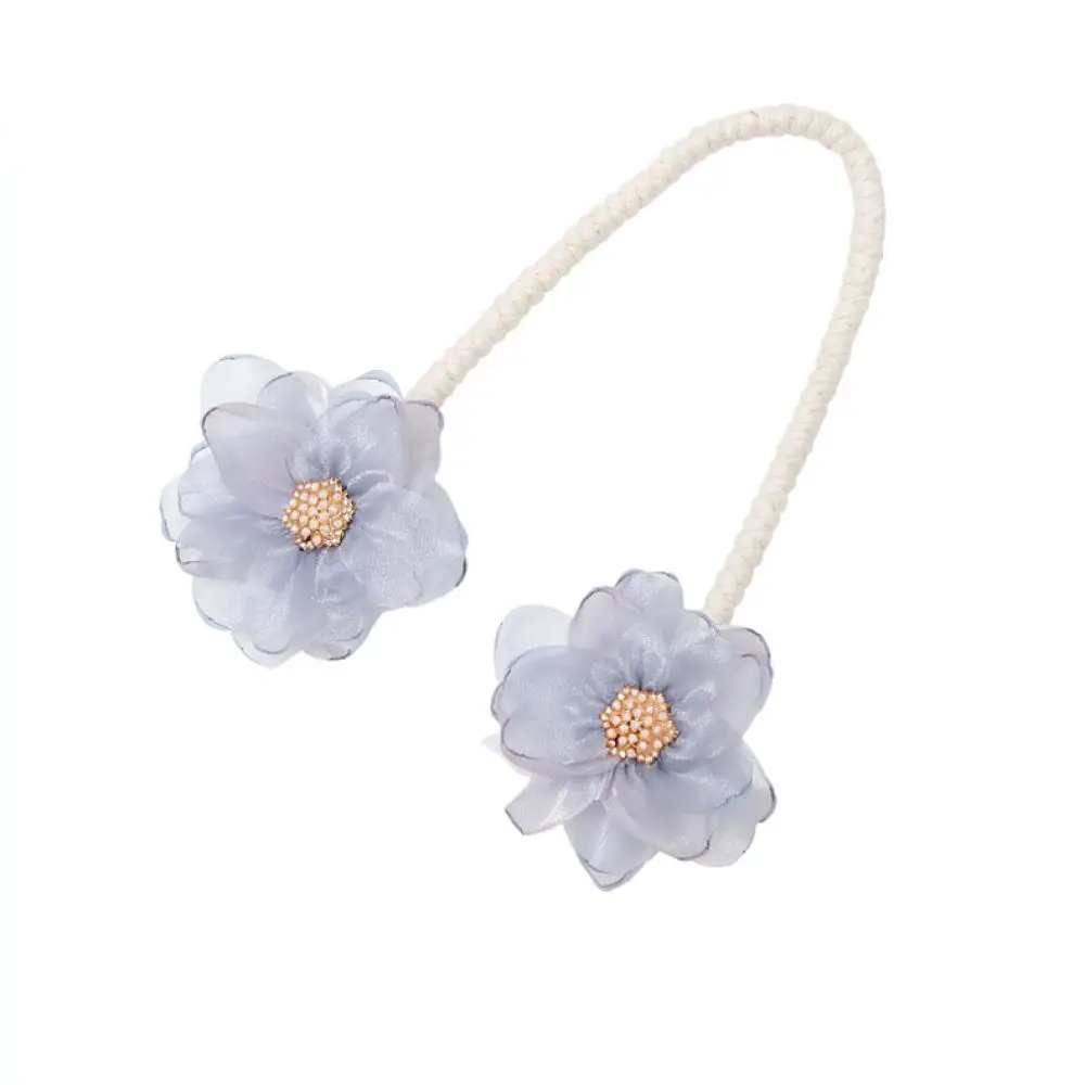 Elegant Floral Design Curtain Tieback Lightweight Drapery Holdback Decorative Accessory For Home Modern Window Treatment