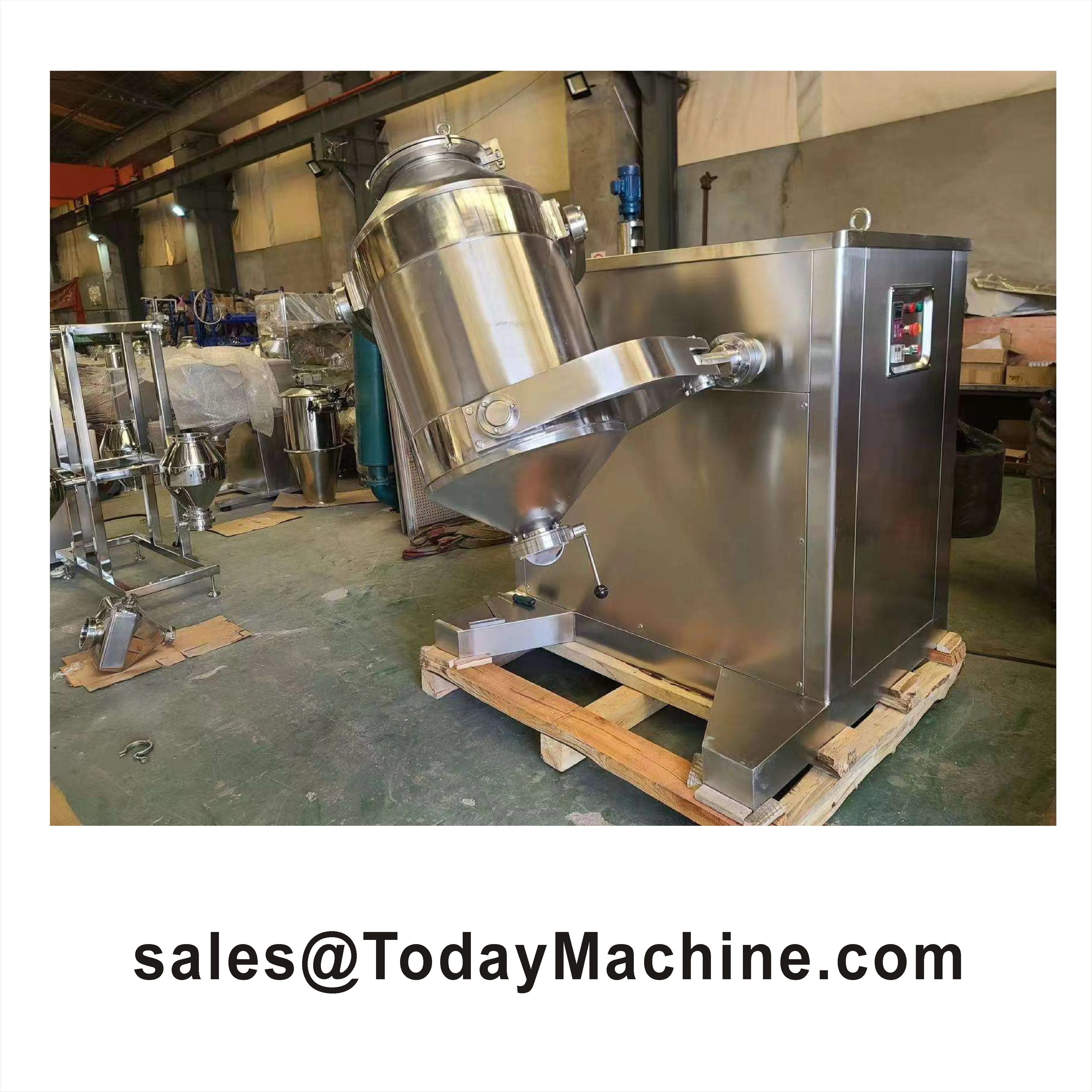 Hot Sale 3D Powder Granules Blender Dry Powder Three Dimensional Mixer Three Dimension Mixing Machine for Battery Material