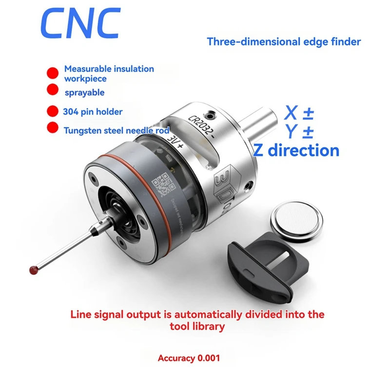 

2025 New WP-500 Highprecision 3D Edge Finder CNC Milling Machine Automatic Centering 3 Coordinate Tool Setter
