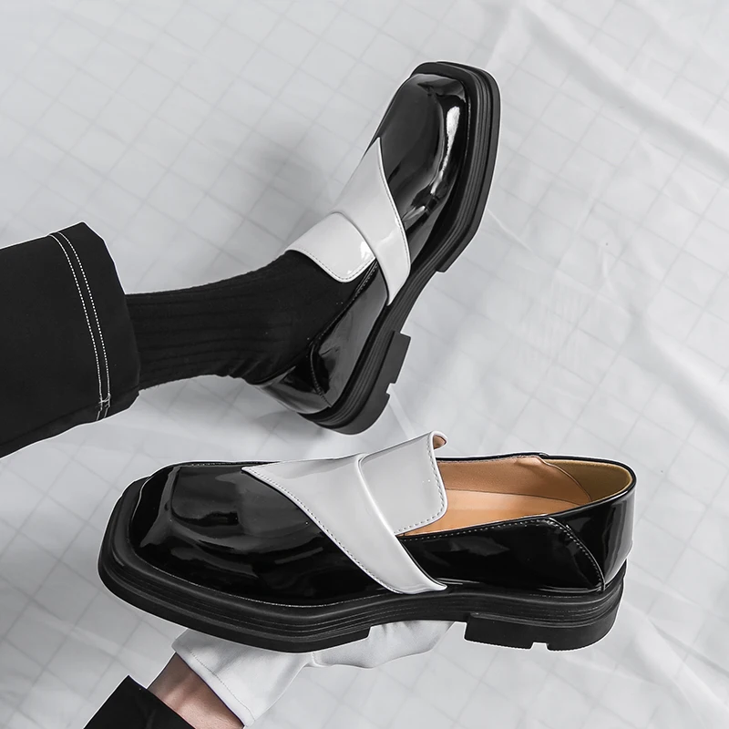 

Hombre Повседневная мужская кожаная обувь Роскошный дизайнерский классический стиль Вечеринка, деловая офисная или повседневная работа Лоферы на толстой подошве