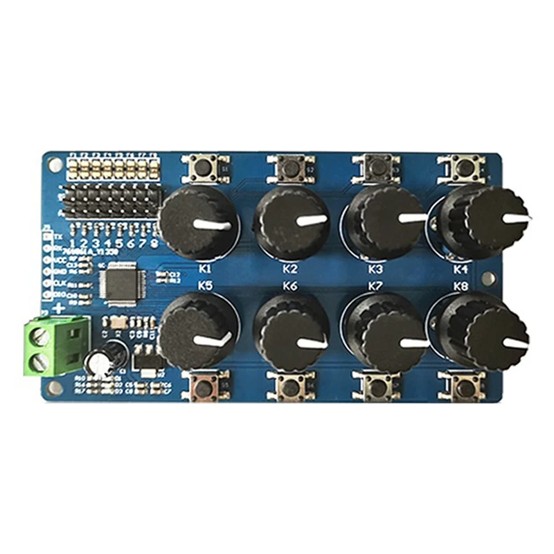 Debugging Board Futaba SG90 Servos Etc Center Return Meter Multifunctional Portable 8-Way Servo Controller Durable