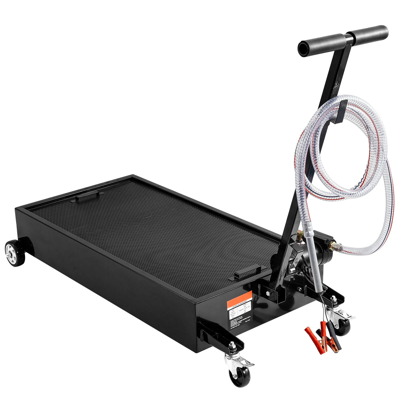 

SucceBuy 17/20Gal Low Profile Oil Drain Pan Cart with 180W Electric Pump Folding Handle for Trucks Buses RVs Draining Antifreeze