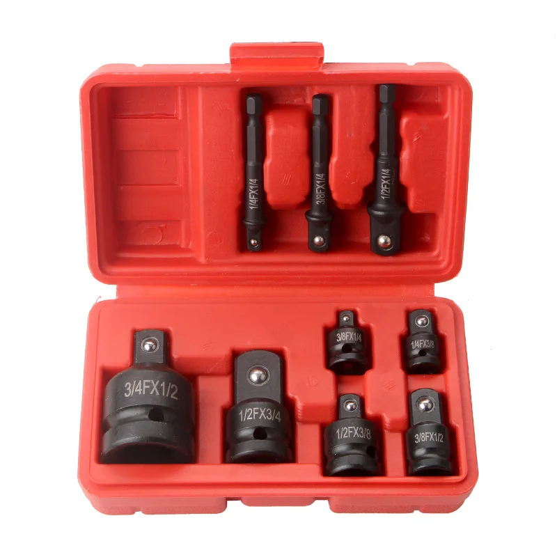 Impact Socket Adapter Reducer Set 1/2 3/8 1/4 Inch Use Wrenches Drills in Auto and Impact Driver Construction Work