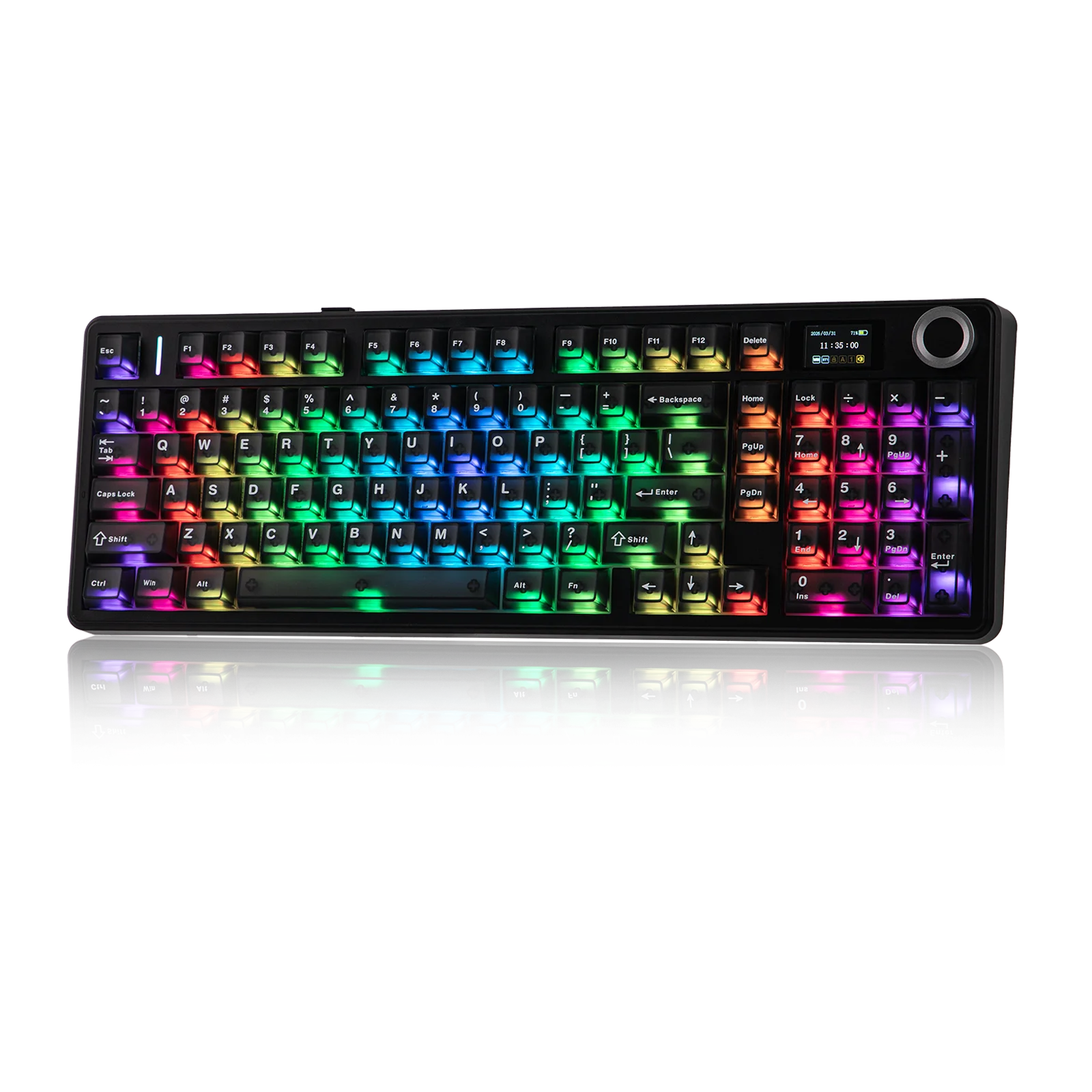

EPOMAKER × AULA F99 MAX 96% ANSI US QWERTY Layout Gasket Wired/BT/2.4Ghz Wireless Mechanical Keyboard with Smart Screen & Knob
