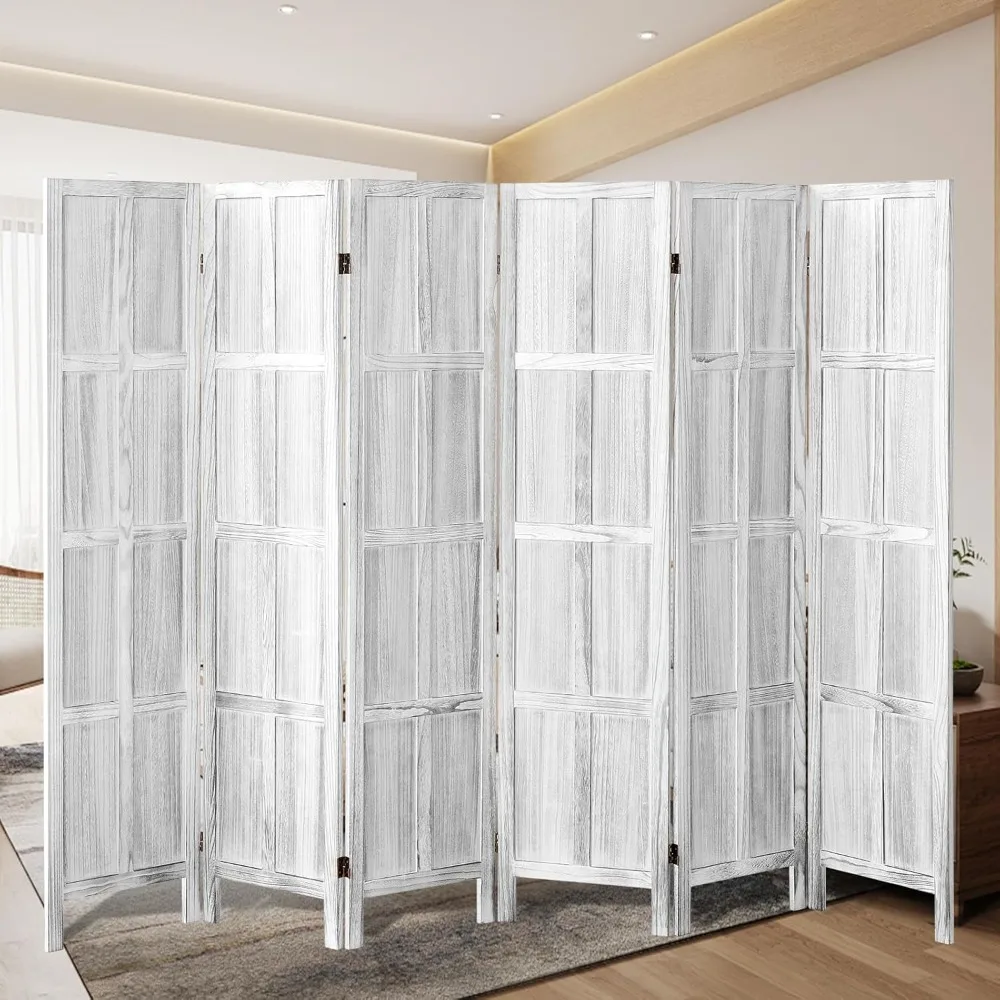 

Wood Room Divider Screen, 5.6 FT Folding Privacy Screen Room Divider, Partition Divider for Room Separation, Folding Woo