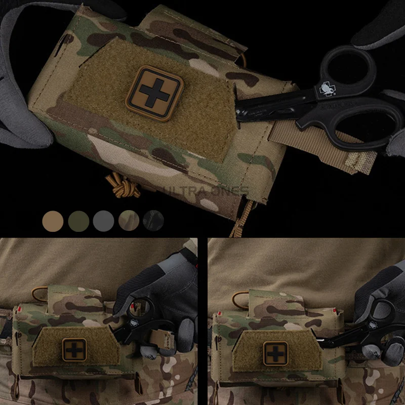Tactical Compact Trauma Kit Quick Pull Split Hunting Hiking IFAK Medical First Aid Pouch Outdoor Camping Survival Equipment - view 6