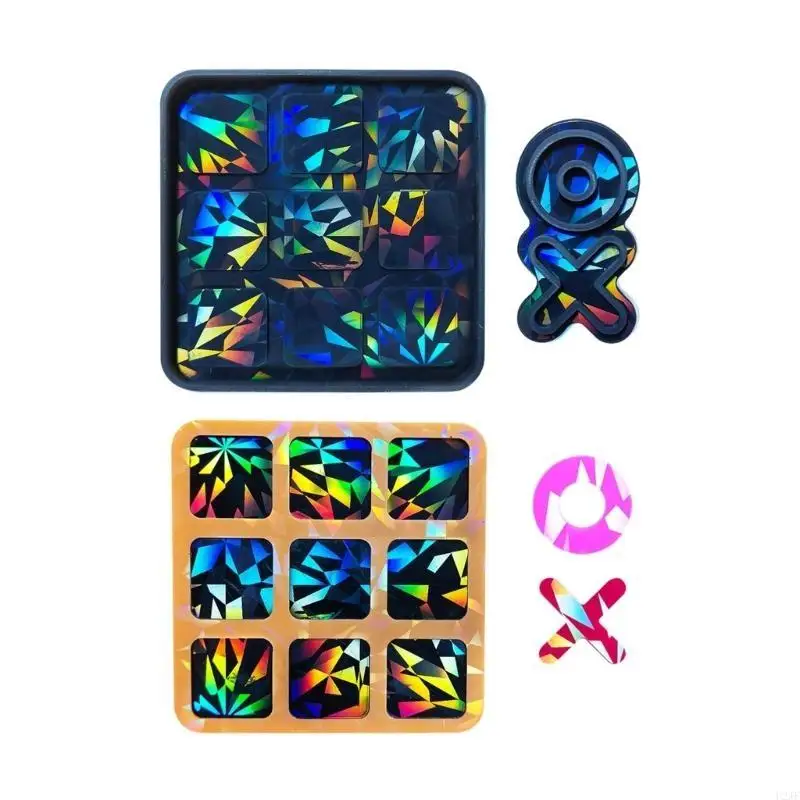 Board Resin Molds TicTacToe Silicone Mould DIY Making Crafts Family Game