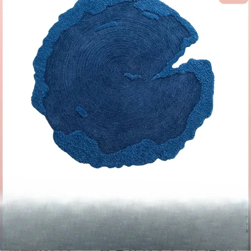 

Rime velvet, clear blue modern high-end carpet, living room villa haute couture sofa