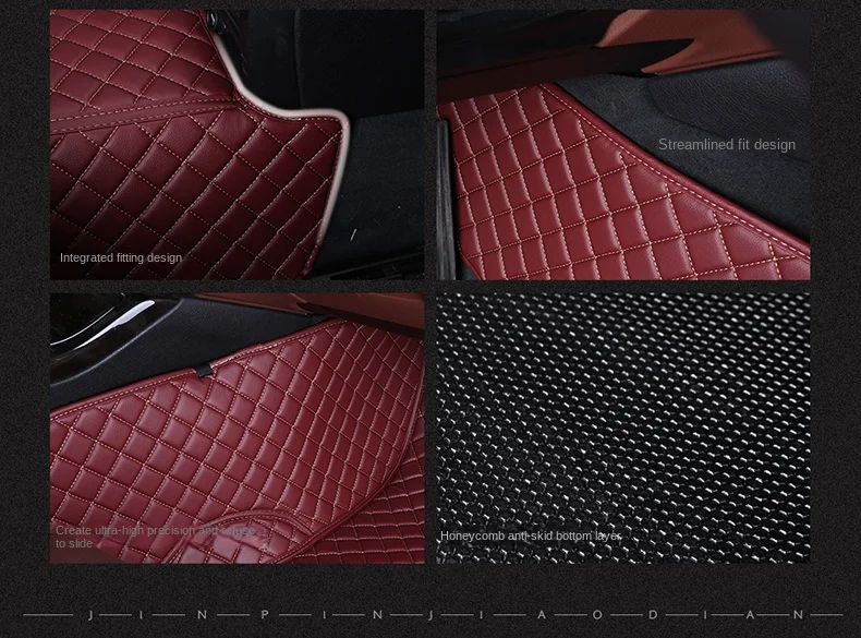 Custom Car Floor Mats for Ssangyong Rexton 2004-2007 Years Artificial Leather Interior 100% Fit Details Car Accessories