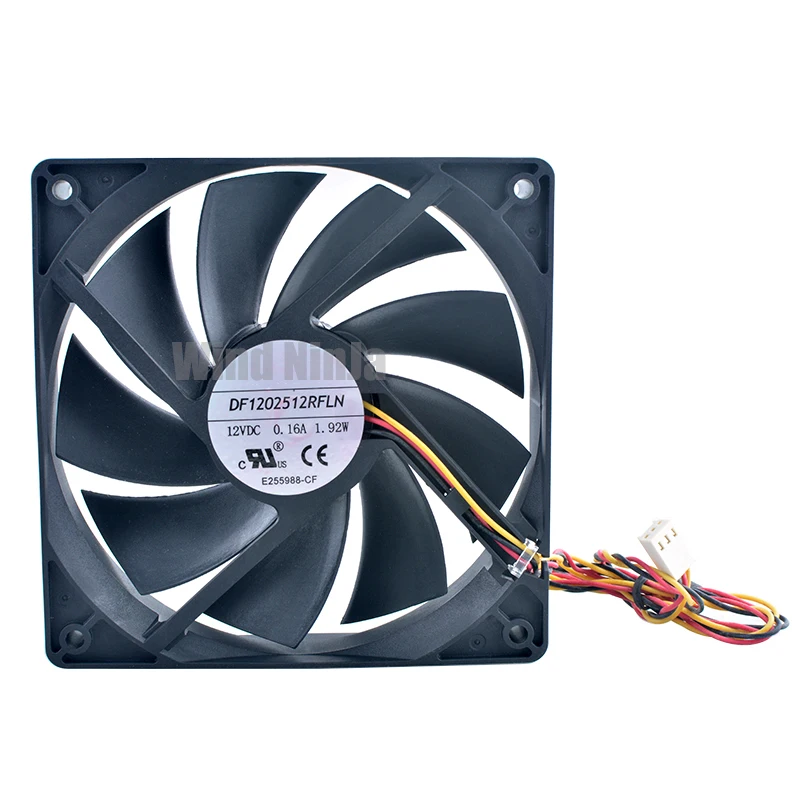 DF1202512RFLN 12cm 120mm fan 120x120x25mm DC12V 0.16A 1.92W 900rpm Quiet cooling fan for chassis CPU power supply