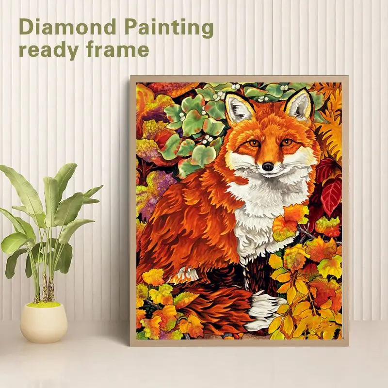 

GATYZTORY Diy Diamond Painting Fox Animal Diamond Embroidery Diamond Mosaic Modern Decor Full Drill Square Kits Craft