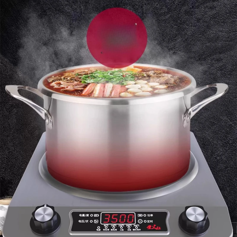 

Concave induction cooker 3500w high-power wok integrated full set