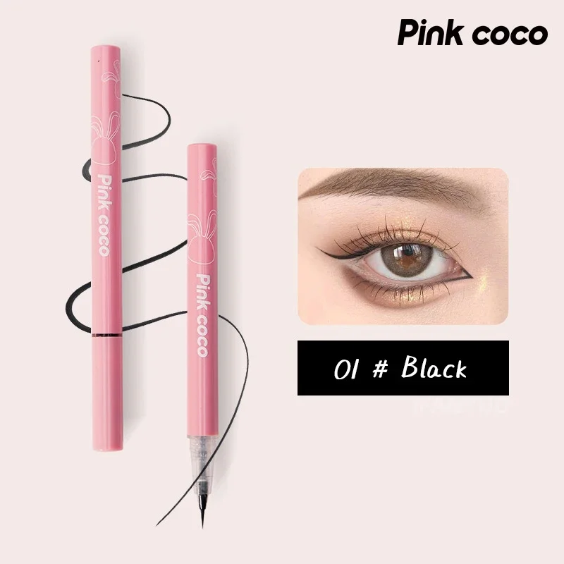 Ultra Fine Eyeliner Pencil Liquid Eye Liner Waterproof Smudgeproof Quick Drying 12 Hour Wear Eyeliner Easy To Use Eyes Makeup