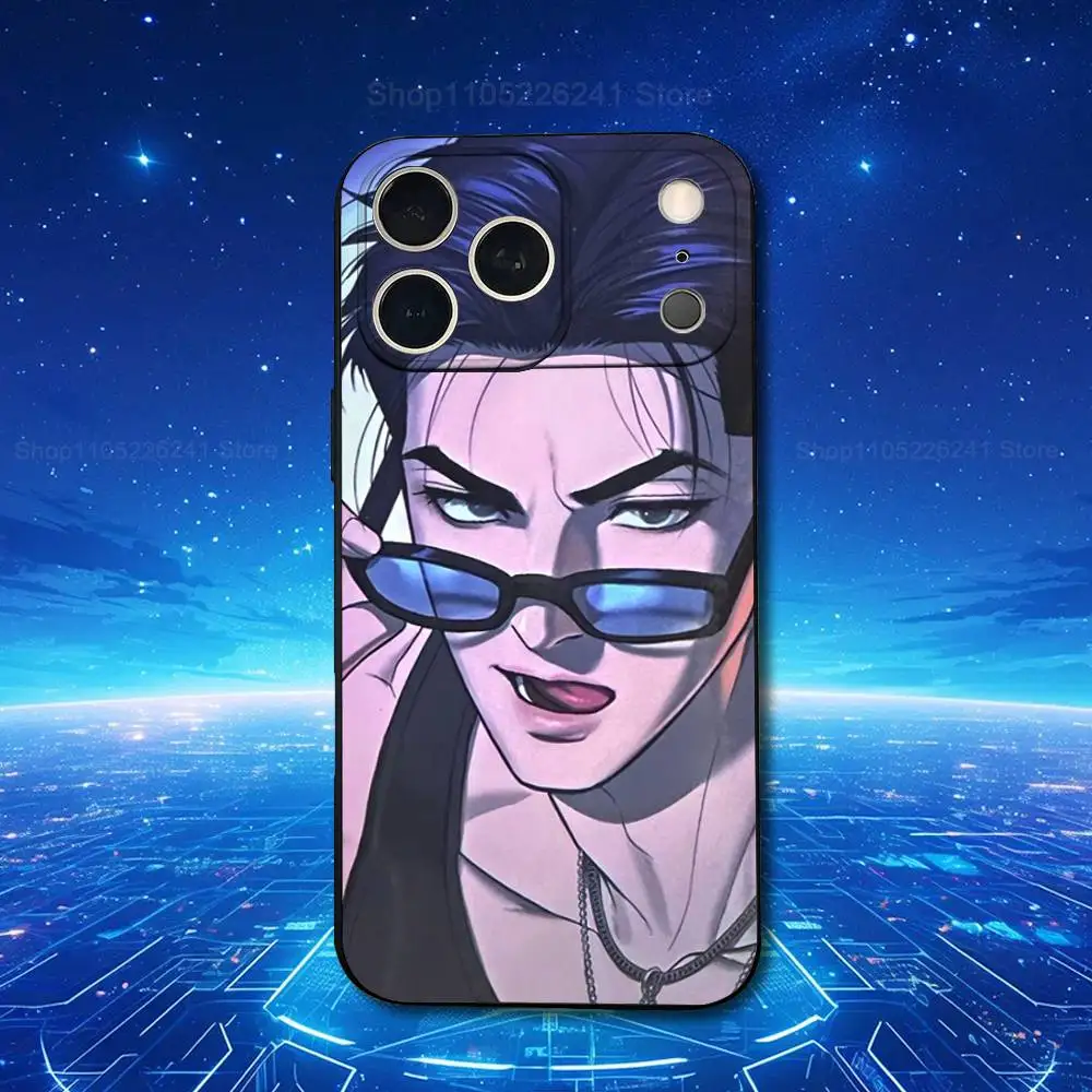 J-Jinx JaekYung Kim-Dan لطيف آيفون 13,17,11,12,16,14,15,Plus,Pro Max,XS,X,XR,SE,Mini,8,7,Soft سيليكون حافظة هاتف سوداء