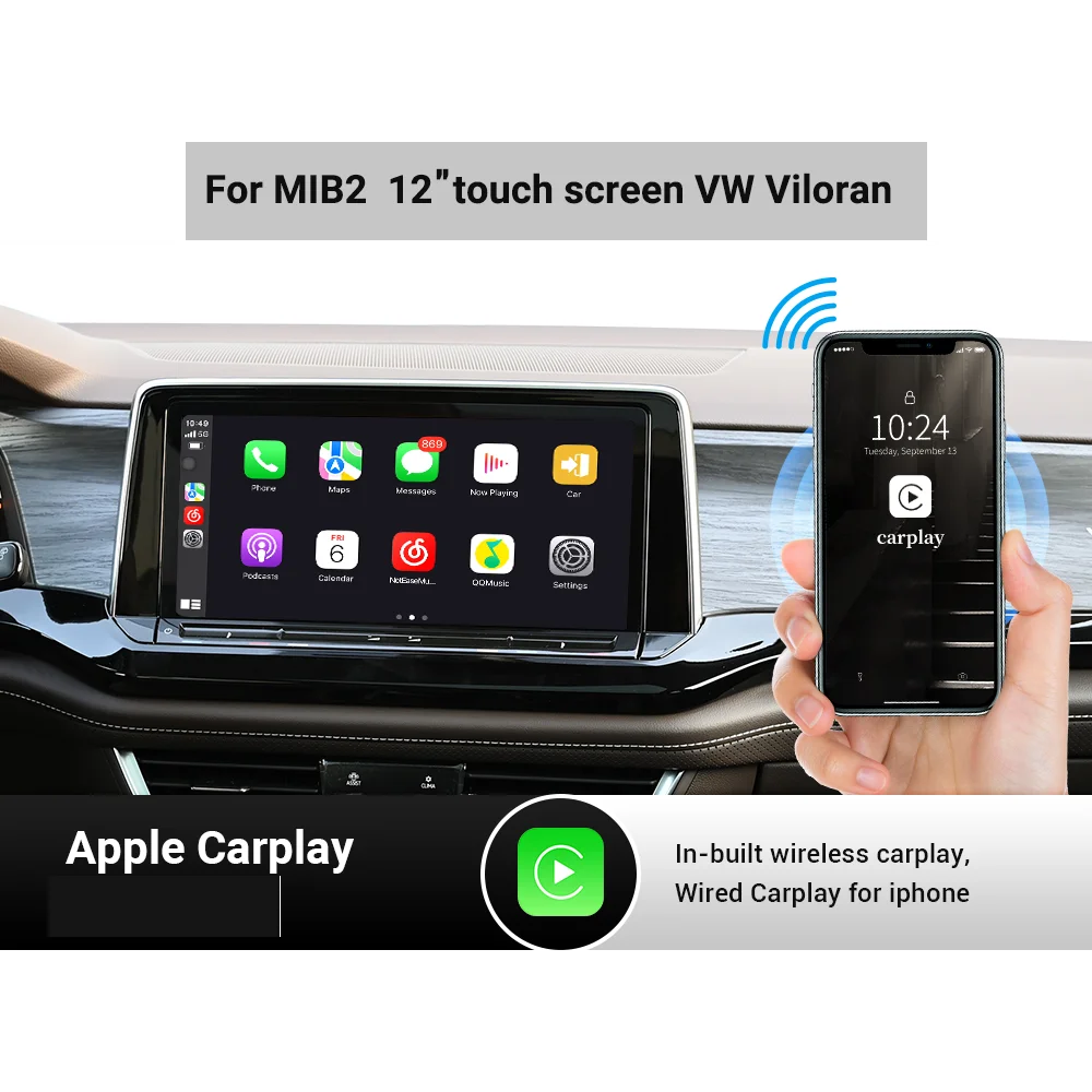 

Hualingan Android CarPlay multimedia box for Volkswagen viloran Apple CarPlay Android Auto Radio navigation stereo upgrade