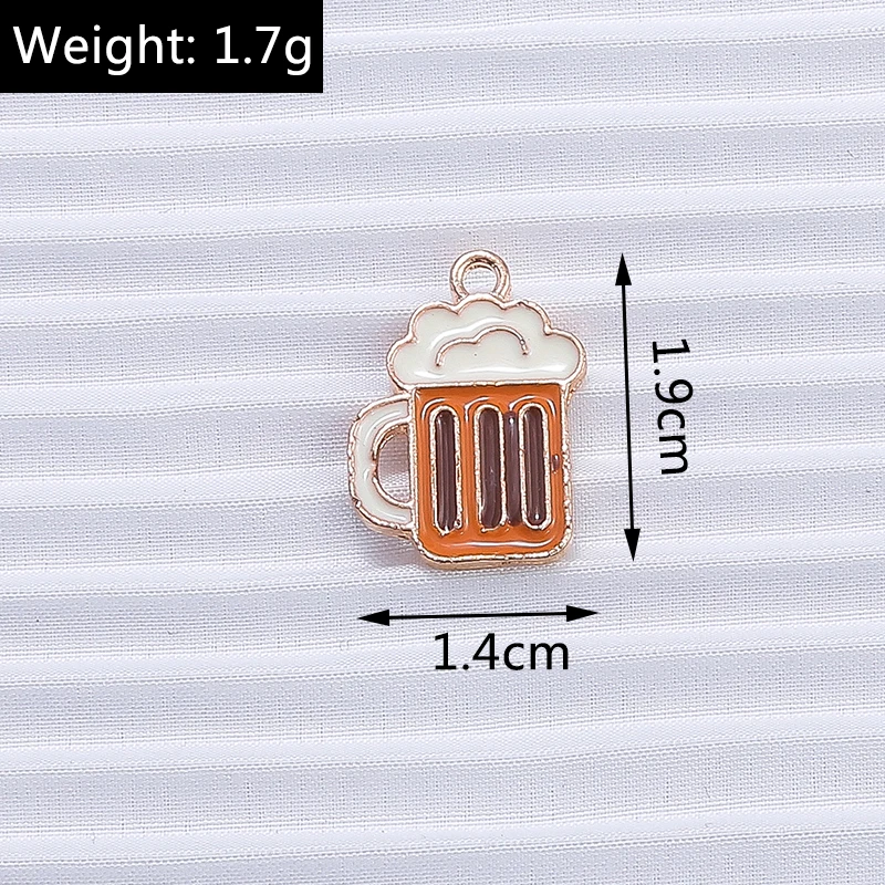 10 Stück Mix süße Sommergetränk Charms Emaille Eis Popsicle Charms Anhänger für Schmuckherstellung DIY Ohrringe Halskette Handwerk Geschenk – Detail 27