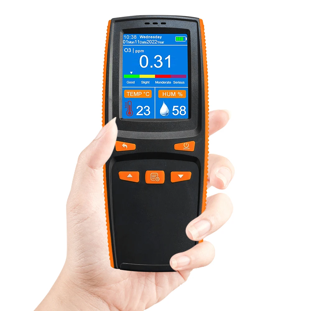 Dienmern Novo Dm509-o3 Detector Portátil de Qualidade de Ozônio Display Lcd Testador de Sensor de Temperatura e Umidade Monitor de Gás Doméstico