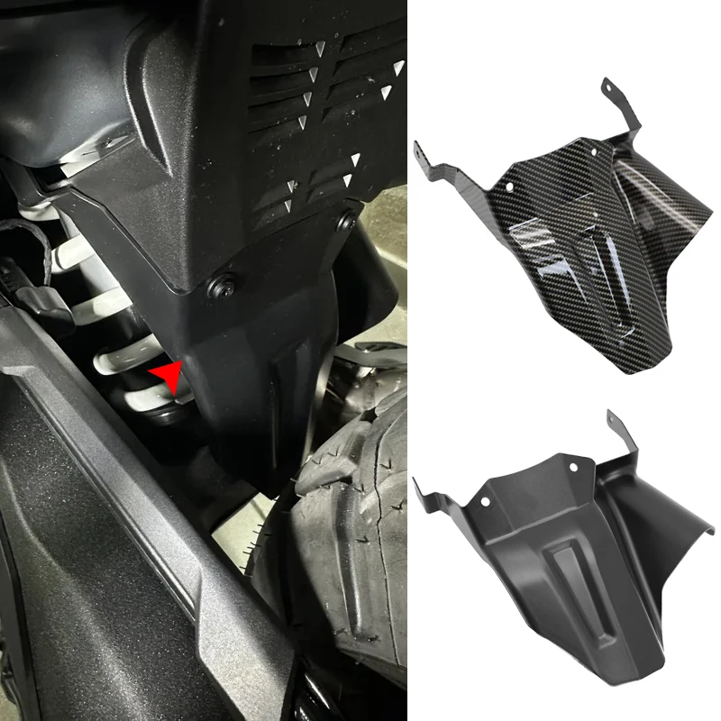 

Carbon Black Rear Wheel Mudguards Splash Guard Cover Extension Fender Hugger For BMW R1300 GS Adventure R1300GS ADV 2024-2026