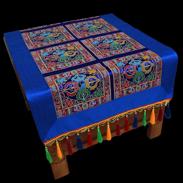 Special Offer # Wholesale Buddhist supplie Tibet family home Buddhism Temple Vajra Auspicious Embroidery Altar Table cloth Deco