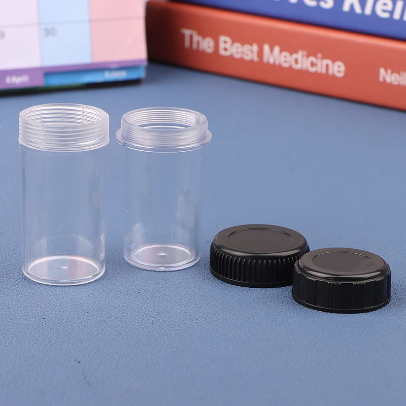 1PC Biological Microscope Objective Lens Storage Plastic Box Bottle Case Anti-Dust Case Dust Cover