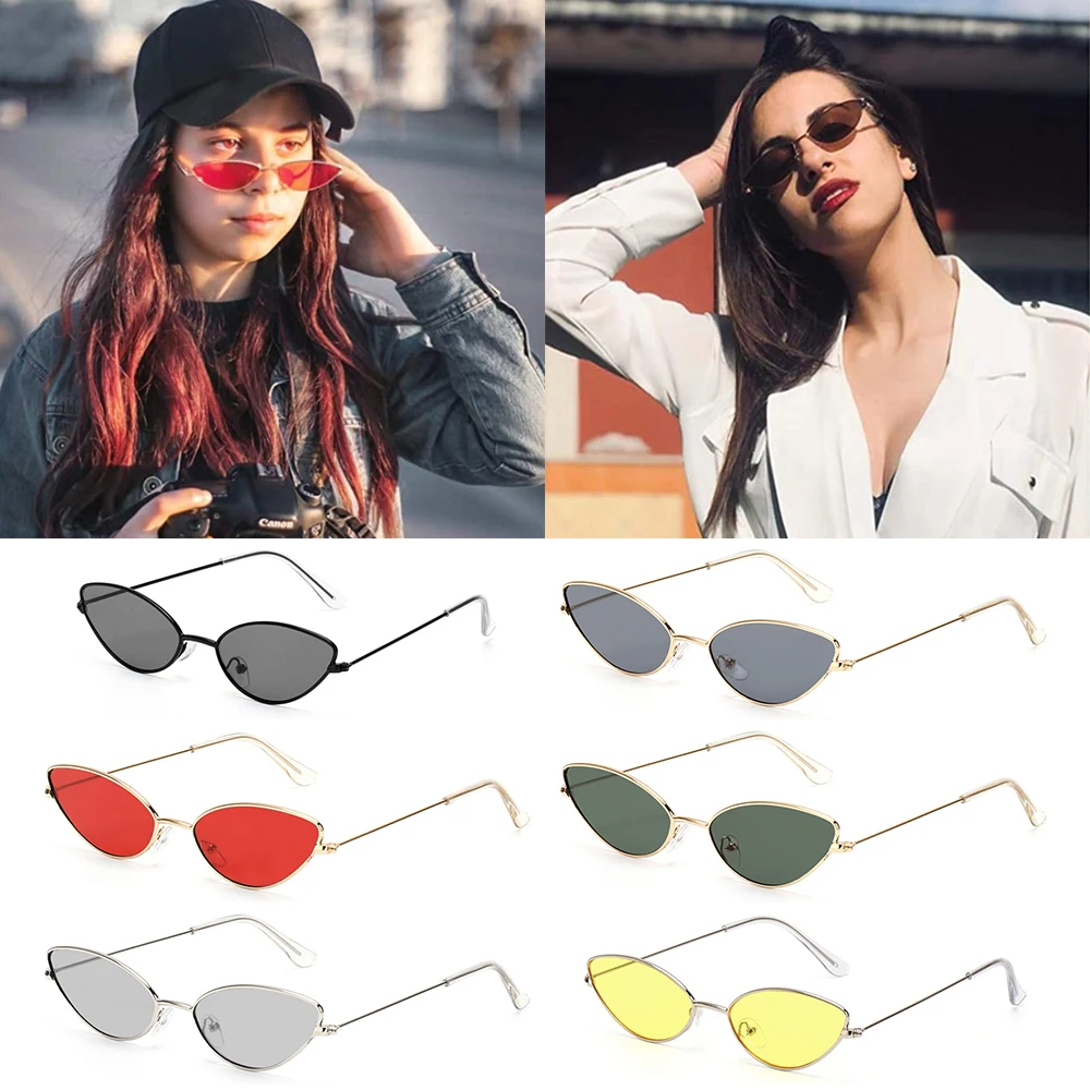 

Women's Fashion Sunglasses, Retro Small Frame Sunglasses, Ladies Trend Shades UV400 Eyewear