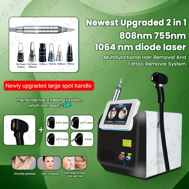 ADG Best Selling 808nm 755nm 1064nm Diode Laser Beauty Machine Painless Hair Removal For The Whole Body