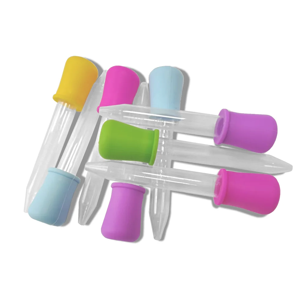 5Pcs Baby Dropper Medicine Feeder Child Medicine Device Silicone Pipette Liquid Food Dropper Infant Utensils pipetas niños