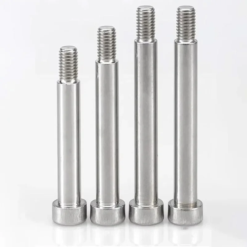 

2Pcs M3 M4 M5 M6 M8 M10 304 A2 Stainless Steel Metric Knurled Hex Hexagon Socket Cap Head Shoulder Roller Bearing Screw Bolt
