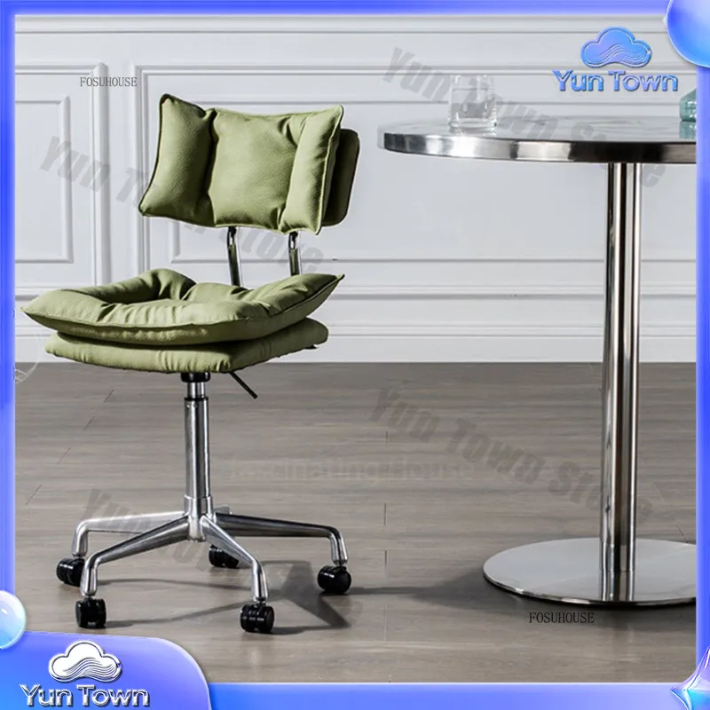 Modern Minimalist Lift Swivel Chair for Computer Desk Front Desk Backrest Cashier Office Chair for Conference Room High Chair