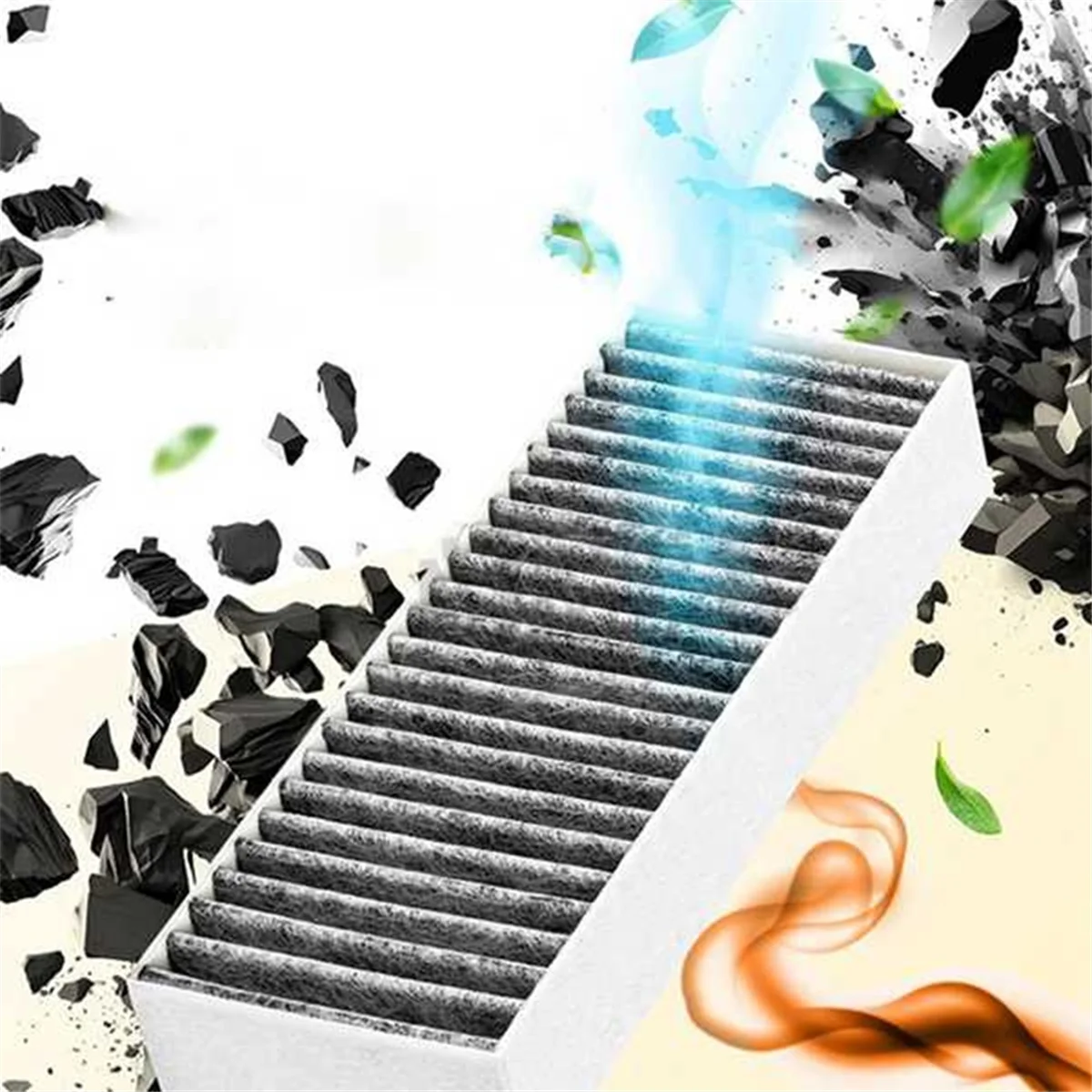 Capa de fogão com filtro de carvão ativado ABBR 10PCS para Siemens HZ9VRCR0, para Bosch HEZ9VRCR0, Neff Z821VR0 Acessórios de filtro de ar