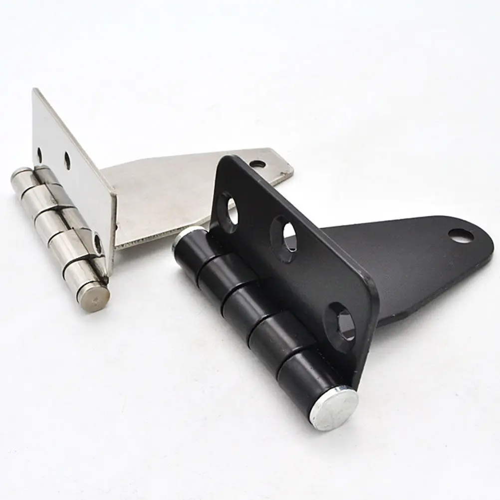 1Pcs T-Type Hinge Steel Heavy Duty Hinge Silver 8.5x7 Cm Industrial Box Door Furniture Automation Equipment Gate