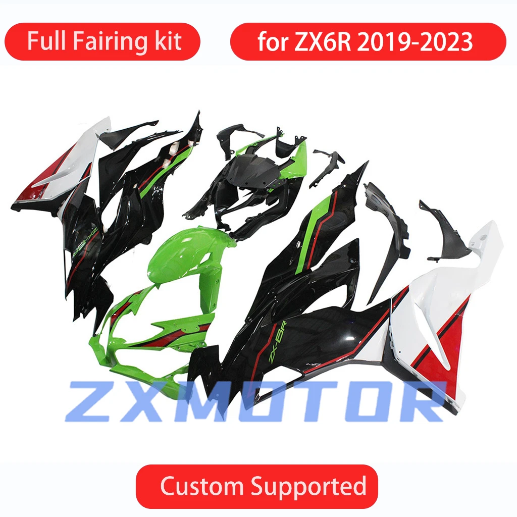 ZX 6R 2019 2020 2021 2022 2023 Motorcycle Fairing Set for KAWASAKI 636 ZX6R 19 20 21 22 23 Dirt motor Trail Bike Fairings Kit