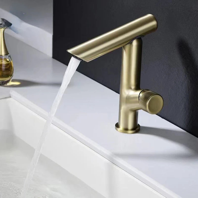 

Faucet Hot Cold Washbasin Basin Sink Faucet Bathroom Undercounter Basin Splash-proof Faucet Rotatable Basin Faucet