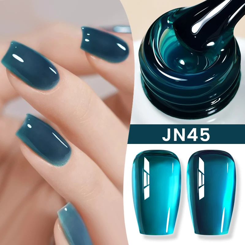 BORN PRETTY Sea Blue Cat Magnetischer Gel-Nagellack, 10 ml, Glitzer, Schneelicht, semi-permanent, funkelnder Magnet-Nagelgel-Lack