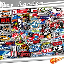 Pegatinas impermeables para motocicleta, pegatinas con logotipo de patrocinador, tiras laterales para casco, Honda, Suzuki, Kawasaki, Ktm, BMW, Yamaha