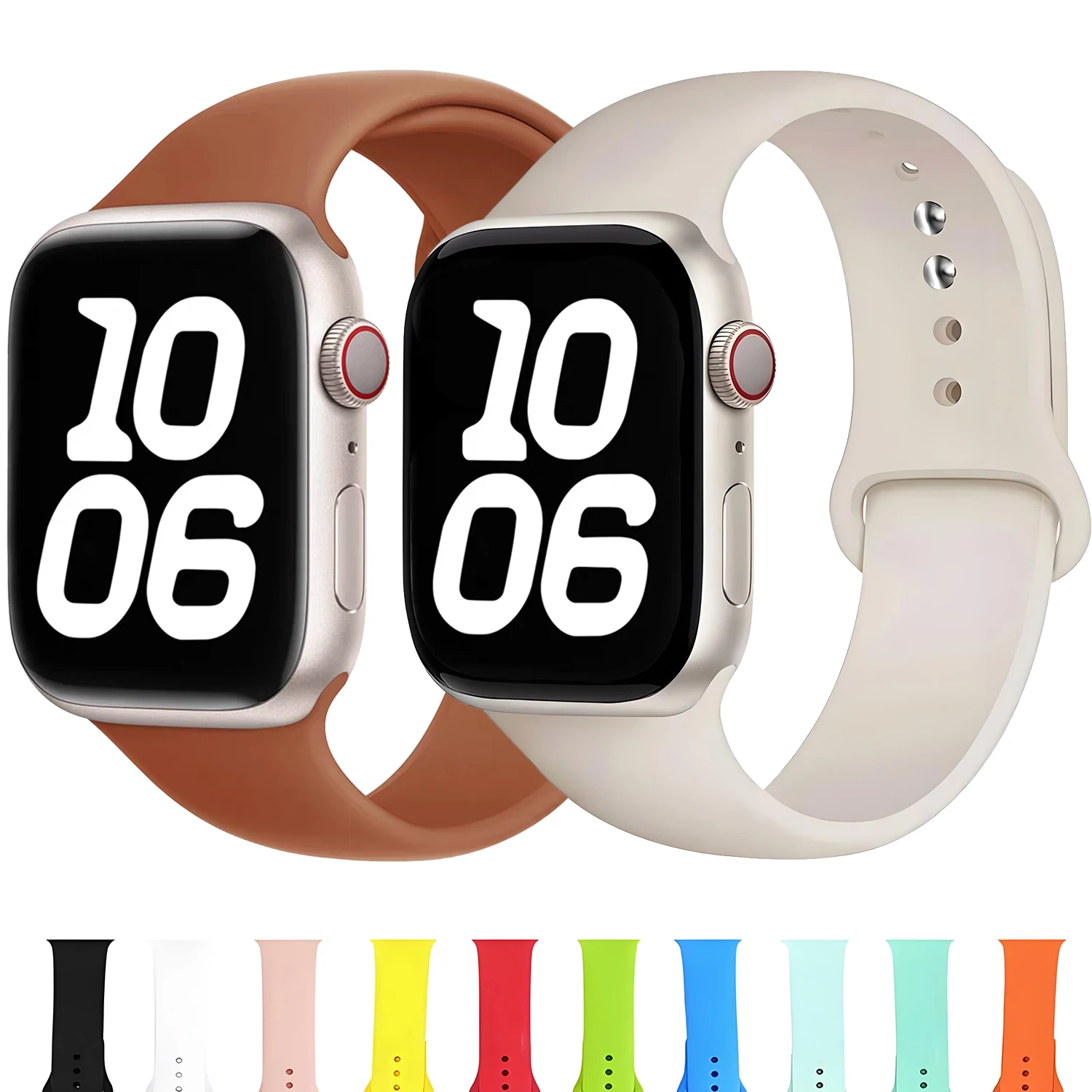 Silikonarmband für Apple Watch-Armbänder Serie 11 10 46 mm 42 mm 44 mm 45 mm 40/41 mm Sportarmband Armband iWatch 9 8 7 SE3 Ultra 2 49 mm