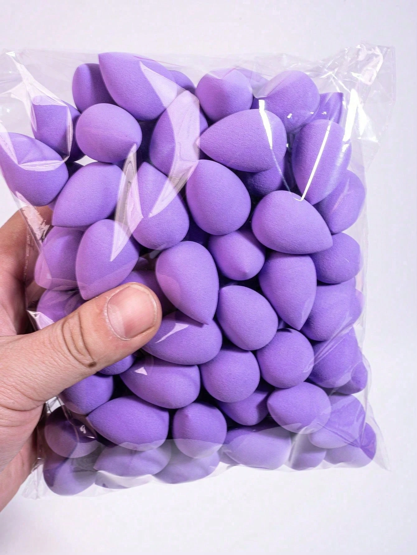 3/20/60Pcs Portable Reusable Water Drop Shape Mini Blender Sponge Beauty Cosmetic Foundation Cosmetic Sponge Makeup Blender