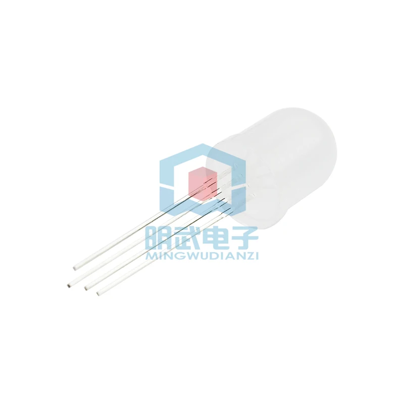 F10/10Mm Full-Color Mist Gemeenschappelijke Kathode/Common Anode Vier-Pin Full-Color Rgb Direct Plug-In Led Light-Emitting Diode Lamp Kralen