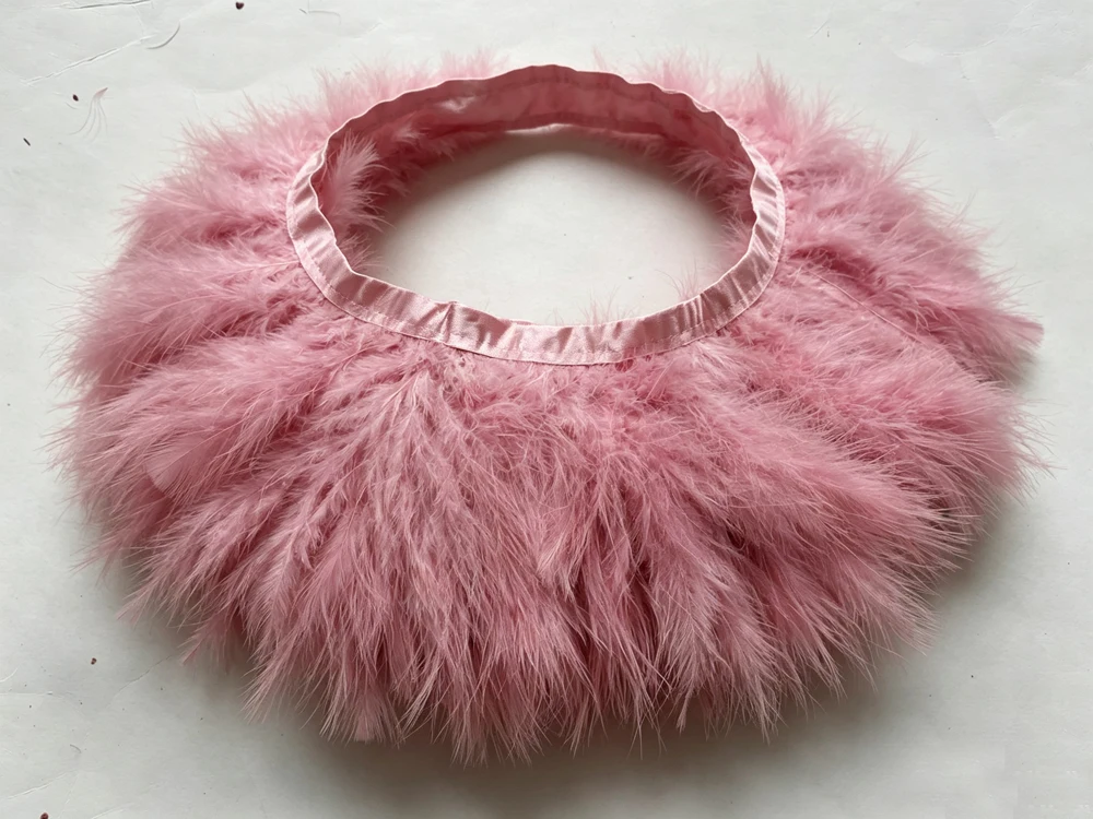 Feather Trim Marabou - 2 metros/lote de cinta de plumas